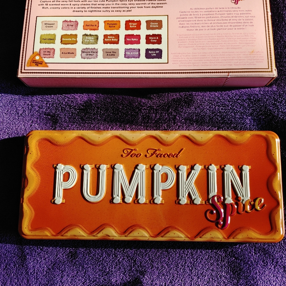 TooFaced NWT Pumpkin Spice Warm & Spicy Palette - Picture 8 of 8